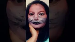 #trending viral video# meow  #trending cat makeup # kamal deep bhushan certified artist from LAKME