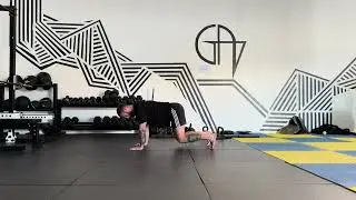 Floating knees to downward dog