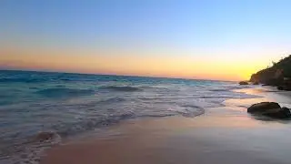 Golden Sunset Beach Waves: Serene Ocean Views for Relaxation | 5 Hours of Bliss
