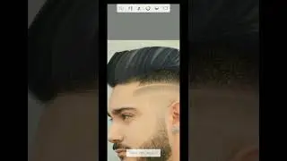 haircut + hair colour photo editing tutorial autodesk sketchbook #shorts #short