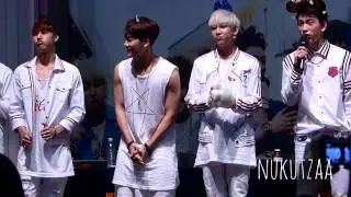 [HD FANCAM] 140713 GOT7 - 목동 팬싸인회 Ending [Jr. 눈 코 입 + Jackson Rap]