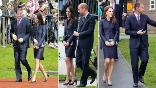 Catherine Dazzled In Black Diane von Furstenberg Coat And A Gifted to the late Queen in 1947