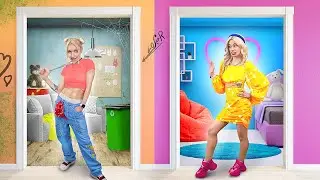 Rich Student vs Broke Student / Rich vs Poor Secret Room!