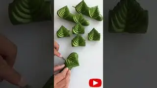 Amazing Cucumber Cutting Technique #CucumberCutting  #KitchenHacks  #SatisfyingVideos
