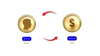 Coin Flip using HTML, CSS & JAVASCRIPT