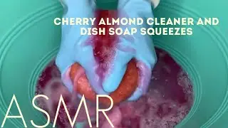 ASMR | Cherry🍒 Almond Cleaner & Dish Soap Squeezes