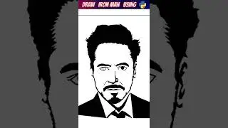 Draw Iron Man with 3 lines in Python 