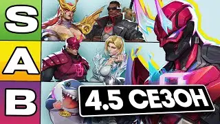 MARVEL RIVALS 4.5 &mdash; ПОЛНЫЙ ТИР ЛИСТ! МЕТА ПЕРЕВЕРНУЛАСЬ