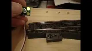 Marklin C track turn using SG90 servo.