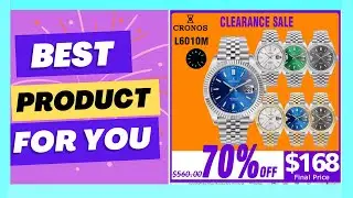 Cronos Date Luxury Men Watch Stainless Steel