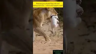 Abused Lion Cub Rescue &ndash; His Transformation Is Unbelievable #shortsfeed #shorts #LionCub #LionRescue