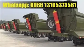 3 axle tipper semi trailer  dump trailer for sale