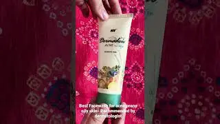 Dermadew sulphate free acne face wash for acne prone oily skin. Recommended by dermatologist #acne