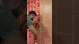 Masking😱😈Tape Rustic Design Wall😱 Putty Texture #shorts#youtubeshorts#rustic#trending#viral#painting