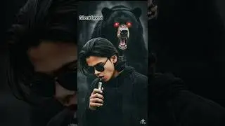 Attitude Level 🔥 | Boy With Smoke & Bear 🐻 | AI Cinematic Shorts