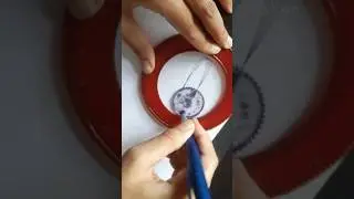 Spirography with twist🪢! #art #spirograph #asmr #youtubeshorts #viralshort #shorts