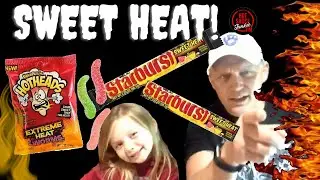My 6-Year-Old Tries Spicy Starburst & Hot Heads EXTREME candy