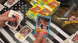 1990-91 Fleer Basketball Jumbo box break.