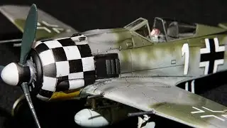 Airfix 1/72 Focke-Wulf Fw190 A-6 with decals from the stash  to represent 1./JG  built model kit