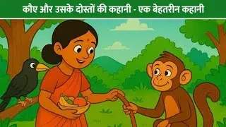 Crow and his friends#kahani#panchatantrastories#hindicartoon#trending#animation#learningpoem#indian