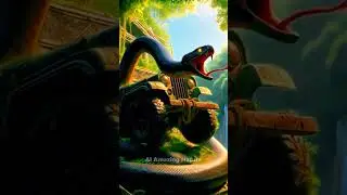Nature Exploration | Travel Discovered | Python and Abandoned Car #shorts #trending #ai
