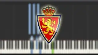 Himno Real Zaragoza | Instrumental Piano Tutorial / Partitura / Karaoke / MIDI