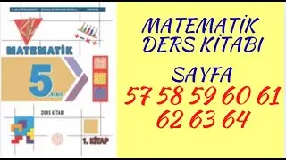 5.SINIF MATEMATİK DERS KİTABI SAYFA 57 58 59 60 61 62 63 64 ✏️ 5.SINIF MATEMATİK 1.KİTAP ✏️