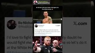 Bo Nickal Calls Out Colby Covington for the White House 🔥 #ufc