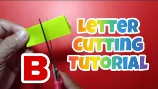 Letter cutting tutorial B #lettercutting 