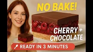 No-Bake Cherry Chocolate Bars | Quick & Easy Dessert!