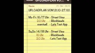 UPLOADPLAN vom 21.10-27.10