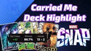 She-Hulk carried me to INFINITE with an 86% win rate! | Marvel SNAP Deck Highlight