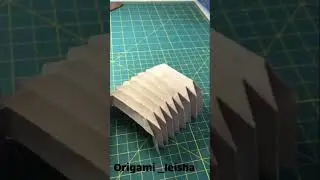 Origami tessellation | Folding Structure #shorts#tessellation#folding# #architecturevisualization