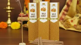 Natural Wild Honey Incense Long-Lasting Sweet & Calming Scent Relax, Refresh & Reconnect with Nature