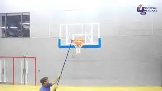 Indoor matchplay basketball goal