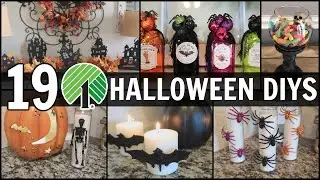 19 DOLLAR TREE HALLOWEEN DIYS | EASY $1.00 D&Eacute;COR | POTTERY BARN DUPES