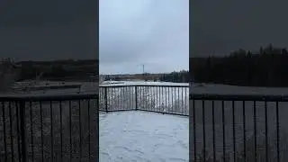 Scene in Alberta today.🥶🥶🥶🥶🥶🥶🥶 #snow #christmas #banff #reddeer