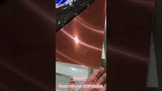 Rose mirror color aluminum composite panel, 1220*2440mm mirror ACP / ACM for signage and cladding