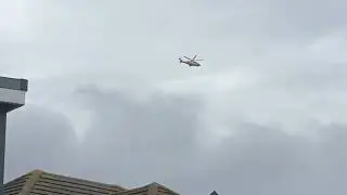 (HLE10A) Gama Aviation LTD AW169 (G-MGPS) кружит над районом Борнмута (09.11.2025)