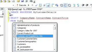 Create a stored procedure: SQL Training by SQLSteps