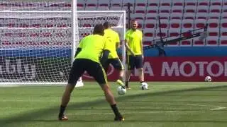 Sweden training at the Stade de Nice - 21.06