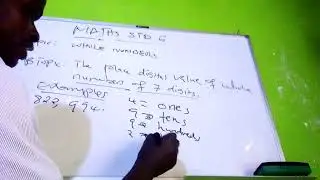 Maths std 6 ( The place digital value of seven digits)