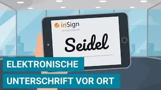 Wie kann ich eine elektronische Unterschrift vor Ort leisten?