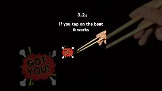Tap on the beat and it works #chopsticks