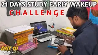 A Day In Life Of a CA Aspirant | CA Aspirant | 21 Days Study Challenge | Thejainulhaque #studyvlog 