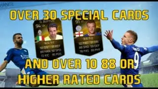 OMFG OVER 30 SPECIAL CARDS!!!! FIFA 16 MOBILE PACK OPENING AND PLAYER EXCHANGE!!!!