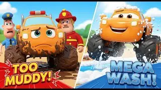Песенка про уличные машины для детей 🚓🚒 Мультфильм про монстр-трак и автомойку | Детские песенки