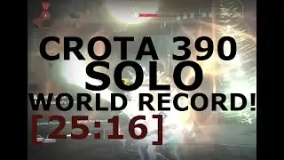 Crota Age of Triumph 390 solo speedrun world record (25:16)