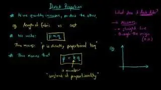 Direct proportion 1 (Year 10)