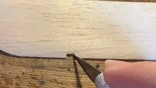 Nicked balsa wood wing repair